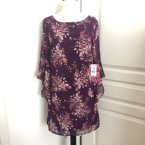 Emerald Sundae floral bell sleeve sleeve